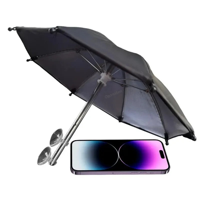Handy-Sonnenschirm mit Saugnapf – Entspiegelnde Sonnenabdeckung für iPhone & Android